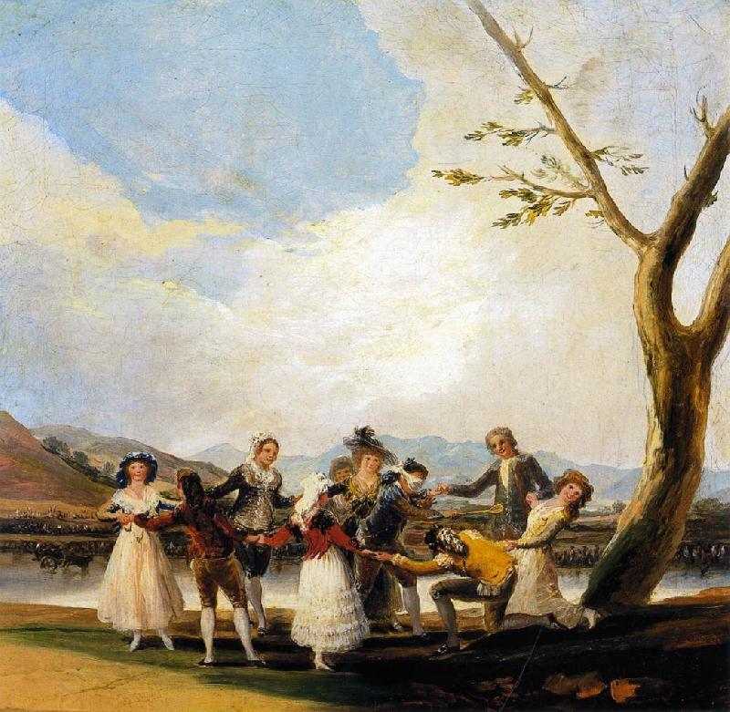Francisco Jose de Goya Blind Man's Buff oil painting picture